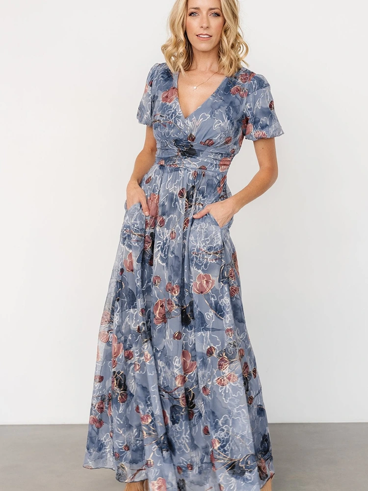 Summer Print Bohemian Long Dress